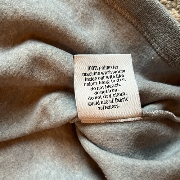 DUDLEY STEPHENS Greenpoint Turtleneck gray small Terry Fleece Funnel Neck NWT - Picture 9 of 9